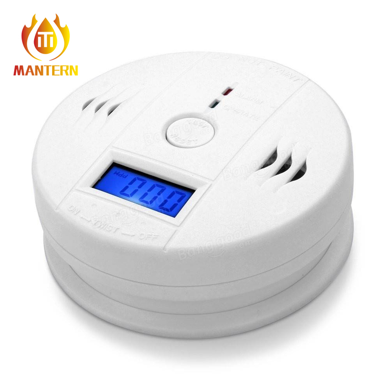 Popular Battery Operated Carbon Monoxide CO Detector with LCD Display