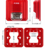 Conventional Fire Alarm Sounder with Xenon Strobe 