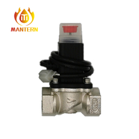 Brass Alloy Gas Emergency Shut off Valve Security Gas Electromagnetic Valve