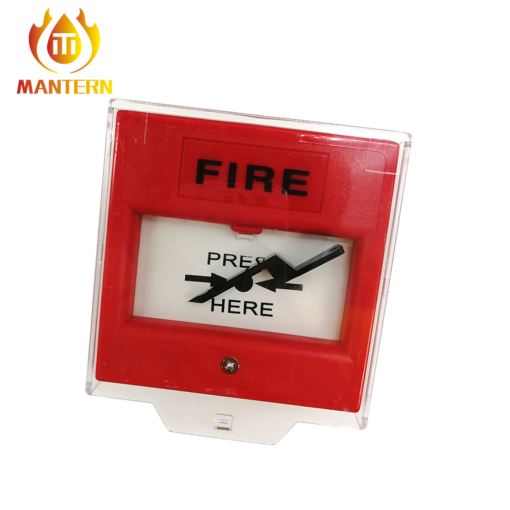 Fire Alarm System Manual call point with resettable plastic element