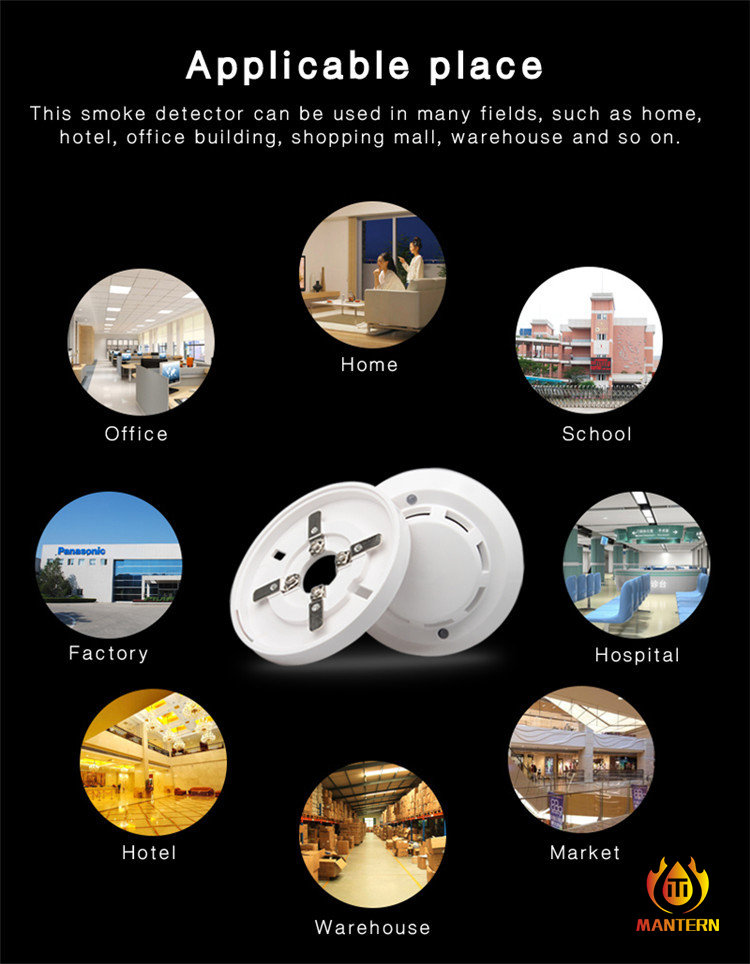 SMT design internal circuit board of the conventional smoke alarm